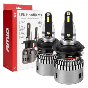 LED-koplampen K3-serie H7-1 12V 6000K canbus AMIO-03684
