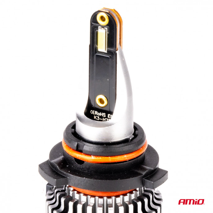 LED-koplampen K3-serie HB3/HIR1 9011/H10 12V 6000K canbus AMIO-03687