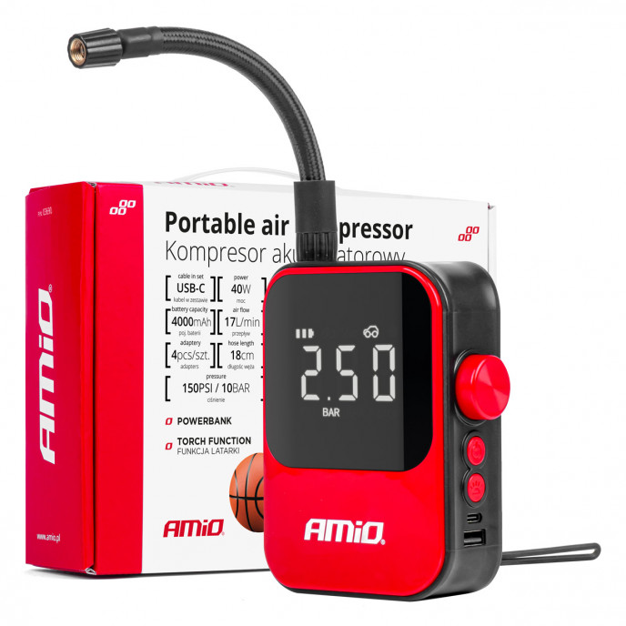Draadloze luchtcompressor AMIO-03690