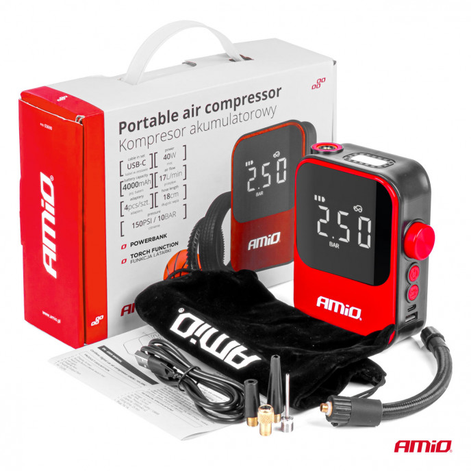 Draadloze luchtcompressor AMIO-03690