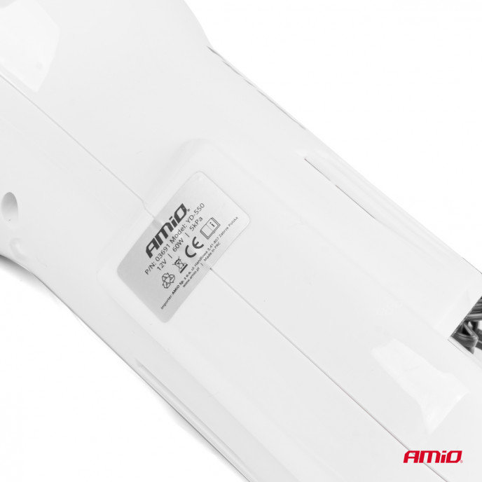 Autostofzuiger 12V 60W HEPA 5kPa AMIO-03691