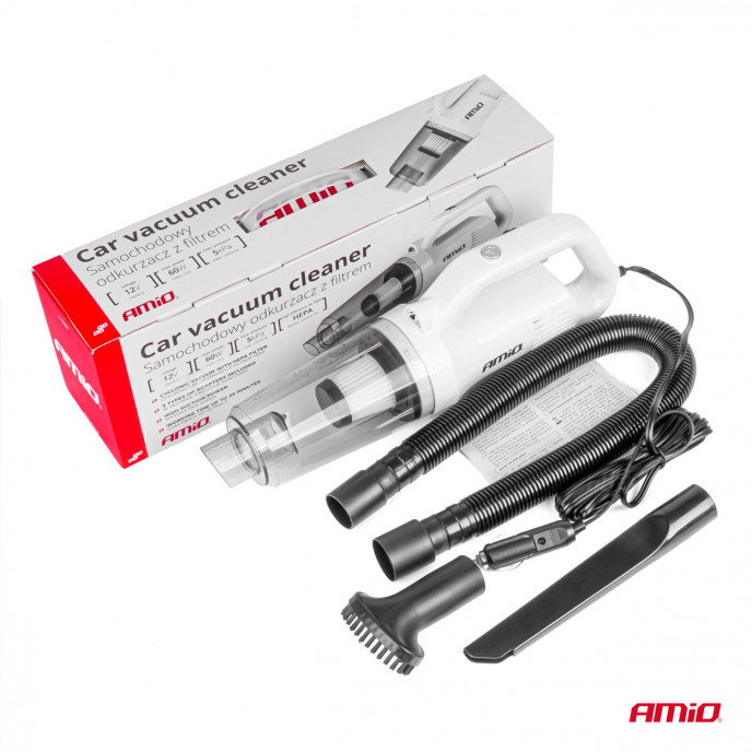 Autostofzuiger 12V 60W HEPA 5kPa AMIO-03691