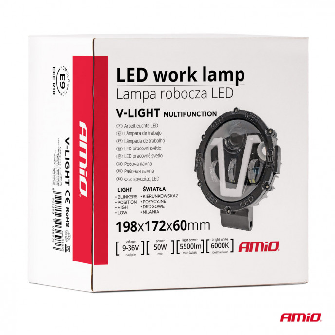 Werklamp Multifunctionele 9-36V 50W AMIO-03697