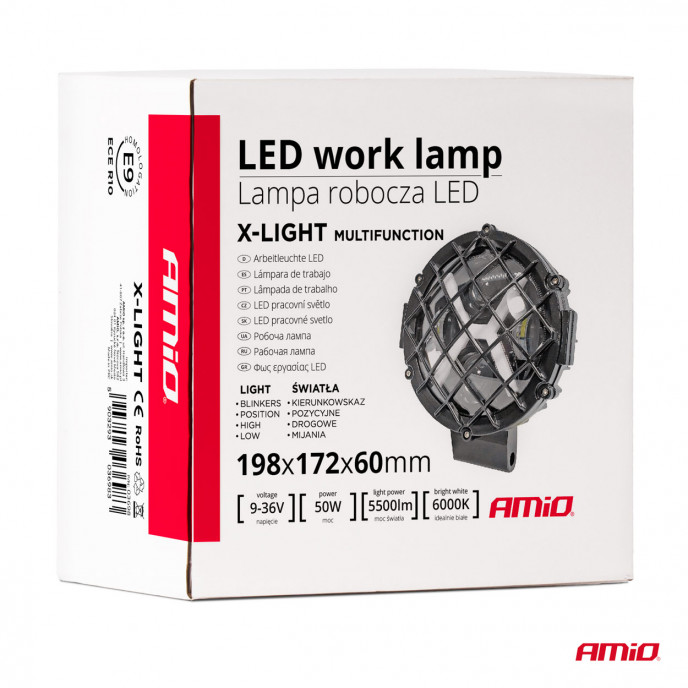 Werklamp Multifunctionele 9-36V 50W AMIO-03697