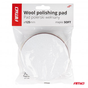 Wol polijstpad SOFT 125mm AMIO-03704