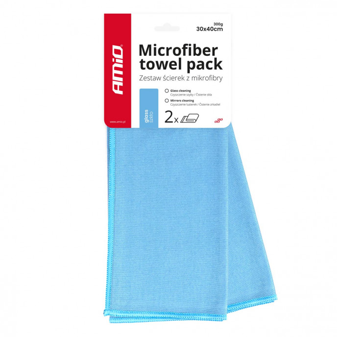 Microvezel ramen poetsdoek 30x40cm AMIO-03730
