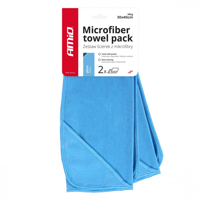 Microvezel ramen polijstdoek 30x40cm AMIO-03732
