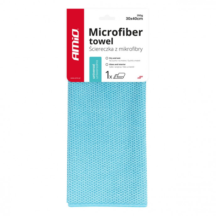 Microvezel kandler doek universeel gebruik 30x40cm 350g AMIO-03736