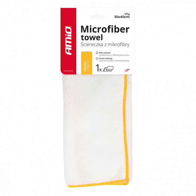 Microvezeldoek voor binnen 30x40cm 275g AMIO-03739