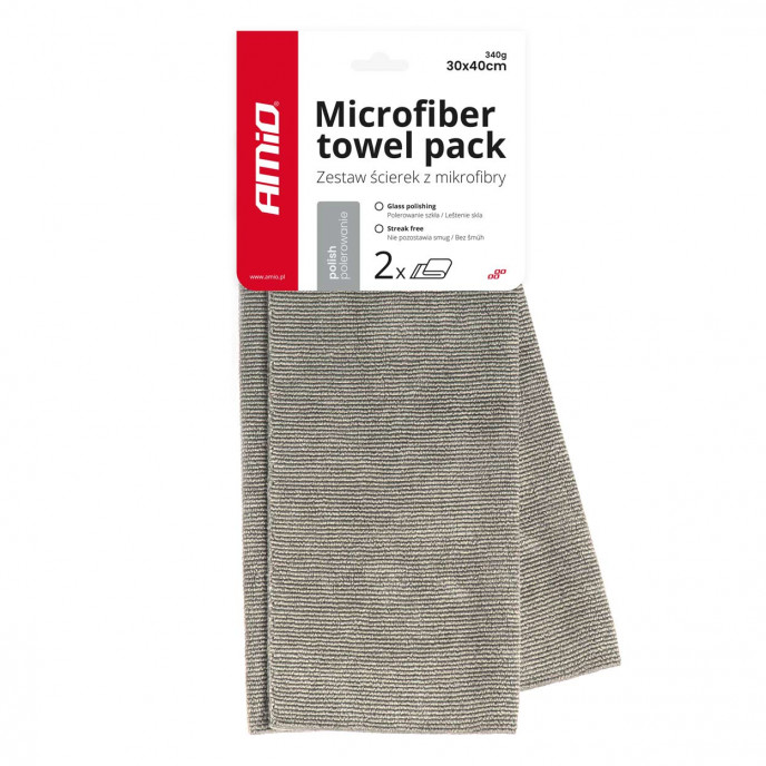 Microvezeldoek voor polijsten 30x40cm 340g AMIO-03742