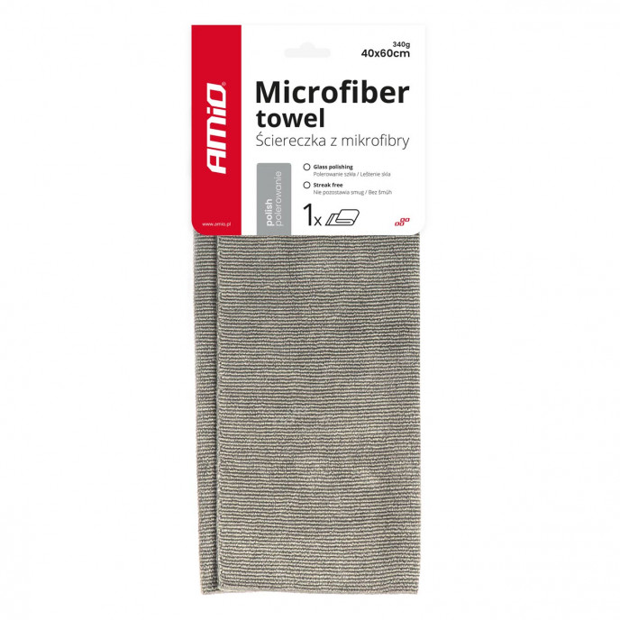 Microvezeldoek voor polijsten 40x60cm 340g AMIO-03743