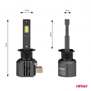 LED Koplampen X4-serie AVIATOR H1 6500K max 44W AMIO-03761