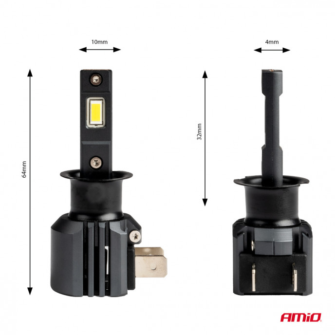 LED Koplampen X4-serie AVIATOR H3 6500K max 44W AMIO-03762
