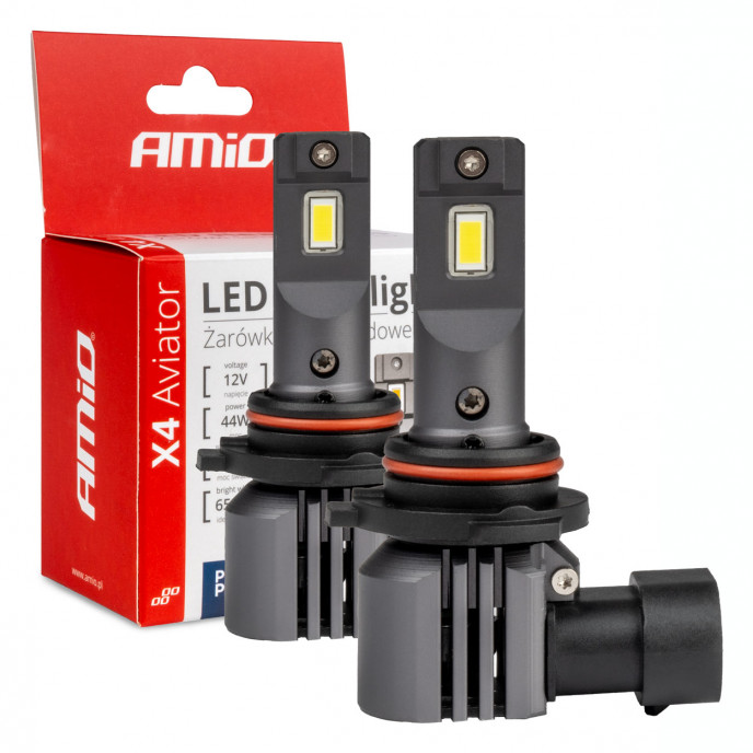 LED Koplampen X4-serie AVIATOR HB4 9006 6500K max 44W AMIO-03767