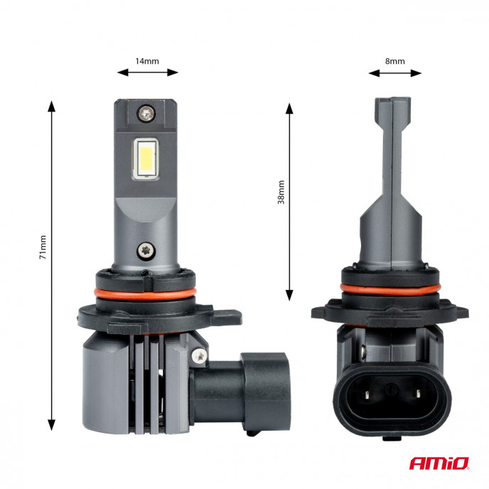LED Koplampen X4-serie AVIATOR HIR2 9012 6500K max 44W AMIO-03768