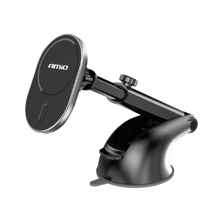 Zuignap Telefoonhouder met Draadloze Oplader My Mag 15W AMIO-03771