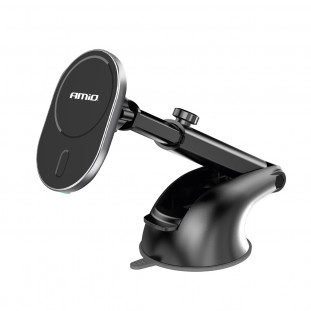 Zuignap Telefoonhouder met Draadloze Oplader My Mag 15W AMIO-03771