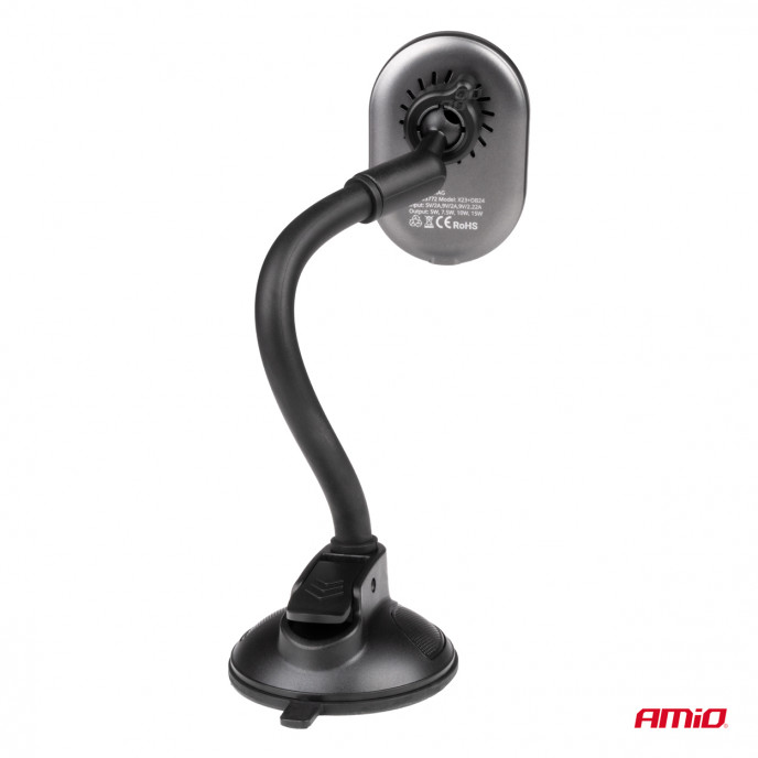 Zuignap Telefoonhouder met Draadloze Oplader My Mag 15W AMIO-03772