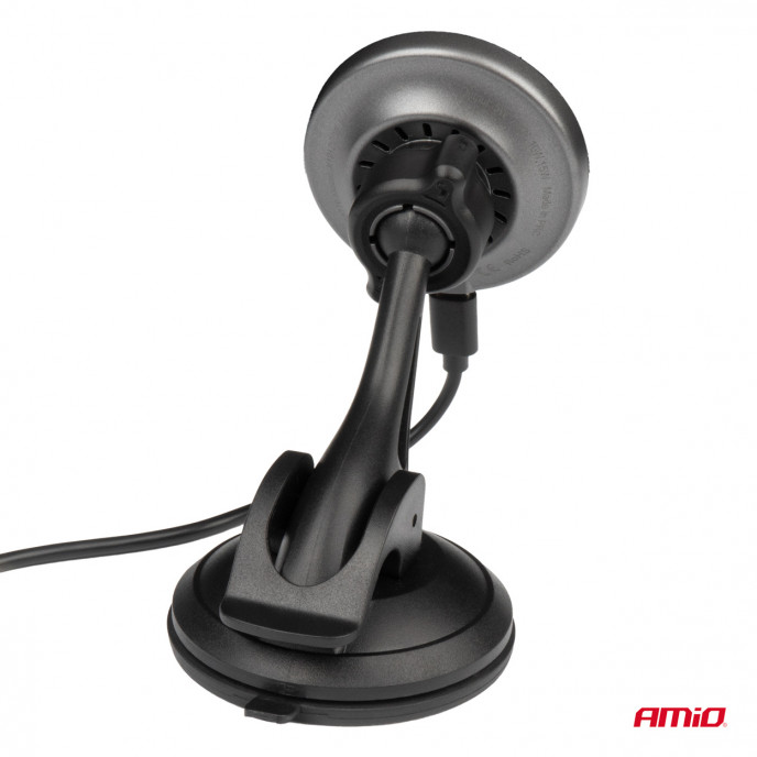 Zuignap Telefoonhouder met Draadloze Oplader My Mag 15W AMIO-03775