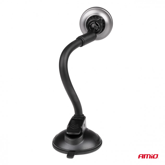 Zuignap Telefoonhouder met Draadloze Oplader 15W AMIO-03777