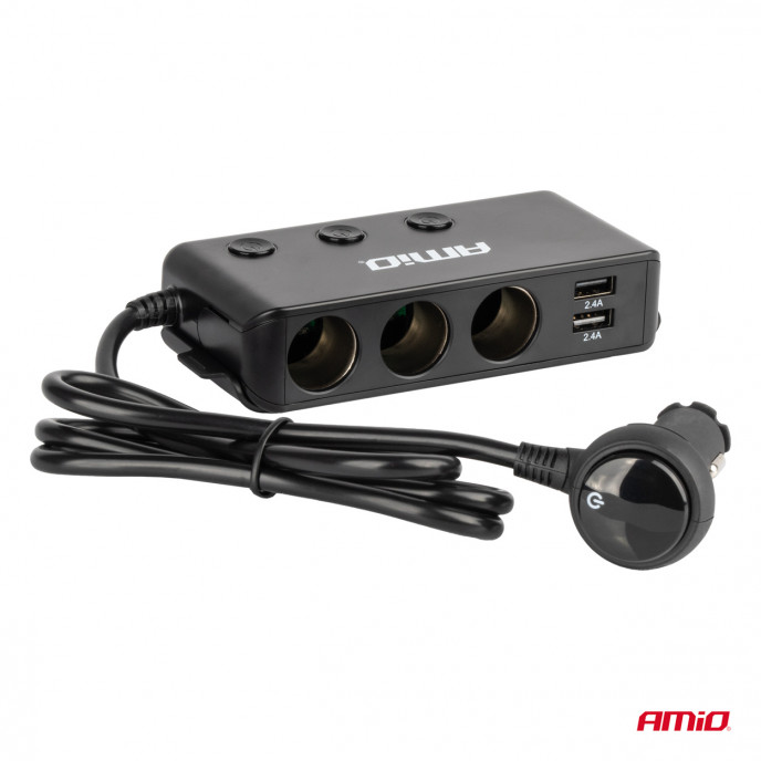 Stopcontact met voltmeter AMIO-03781