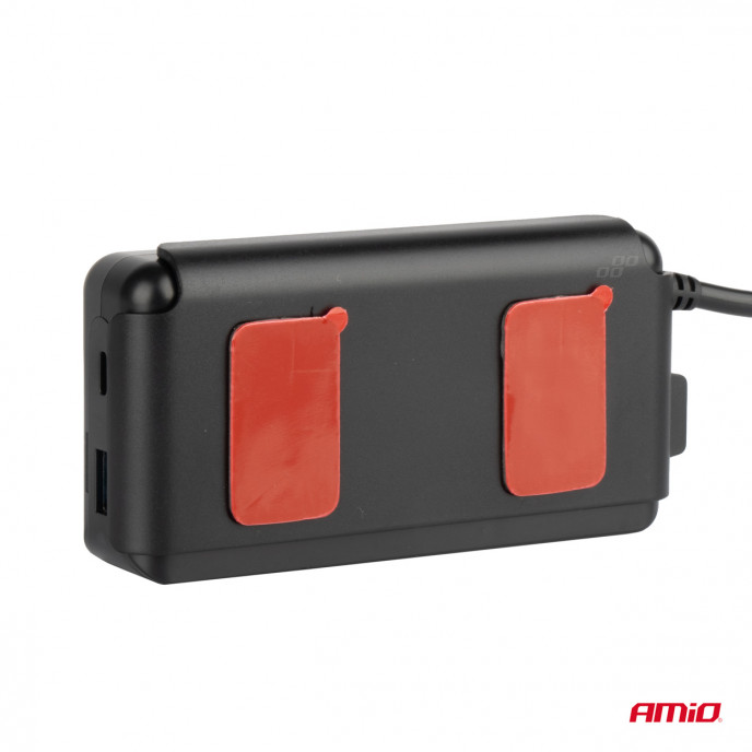Stopcontact met voltmeter AMIO-03781