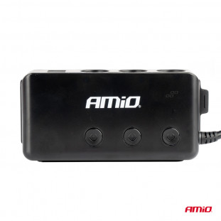 Stopcontact met voltmeter AMIO-03781