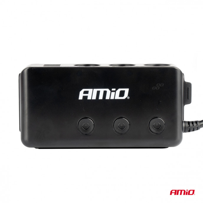 Stopcontact met voltmeter AMIO-03781