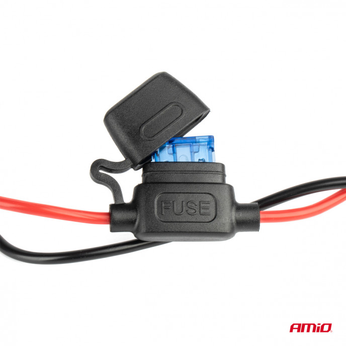 Stopcontact met voltmeter AMIO-03782