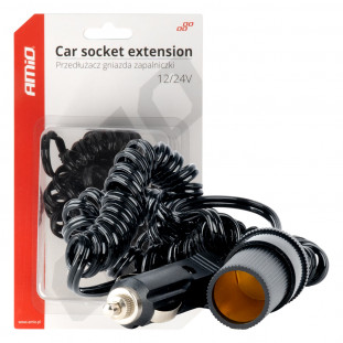 Aansteker stopcontact voor auto 12V 24V 300cm AMIO-03805
