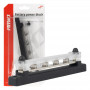 Grondverdeelblok plus rail M6 12V - 48V 150A AMIO-03808