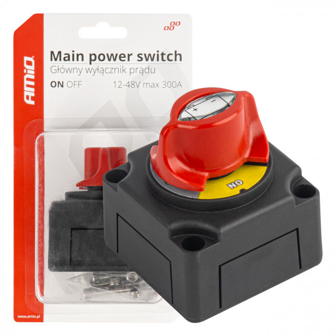 Hoofdschakelaar 12-48V max.300A AMIO-03838
