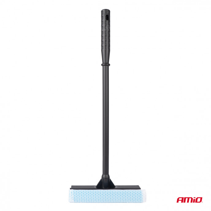 Raamwisserreiniger met kunststof stok 20cm kop 54cm lang AMIO-03852