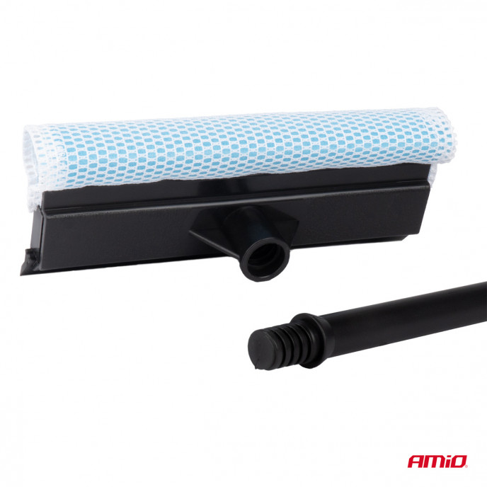 Raamwisserreiniger met kunststof stok 20cm kop 54cm lang AMIO-03852