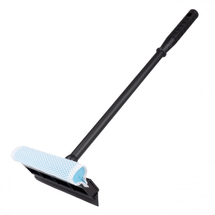 Raamwisserreiniger met kunststof stok 20cm kop 54cm lang AMIO-03852