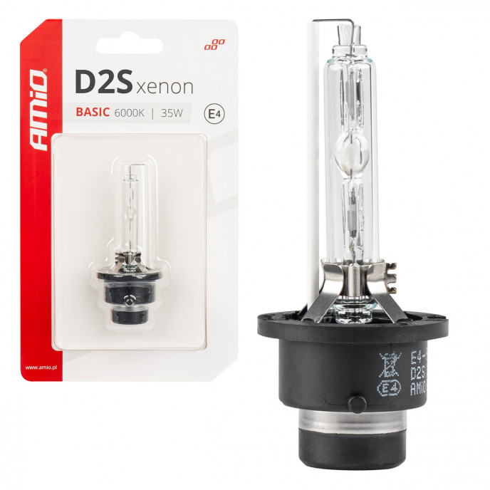 Xenon lamp type D2S 35W 6000K AMiO BASIC blister AMIO-03861