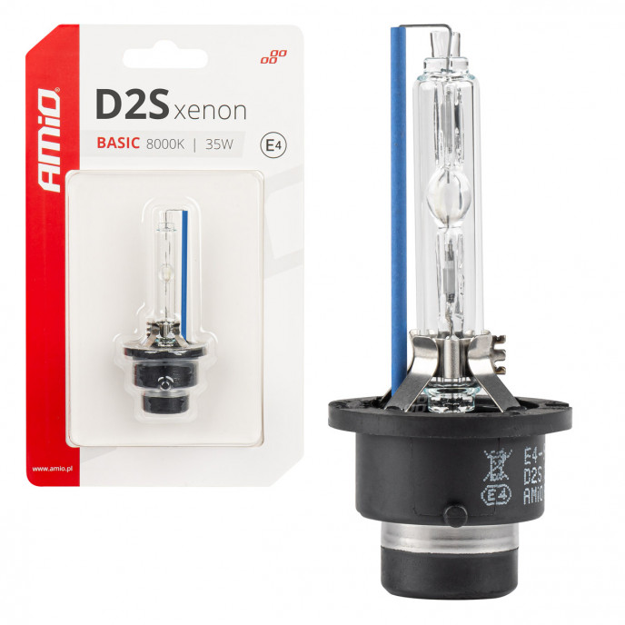 Xenon lamp type D2S 35W 8000K AMiO BASIC blister AMIO-03862