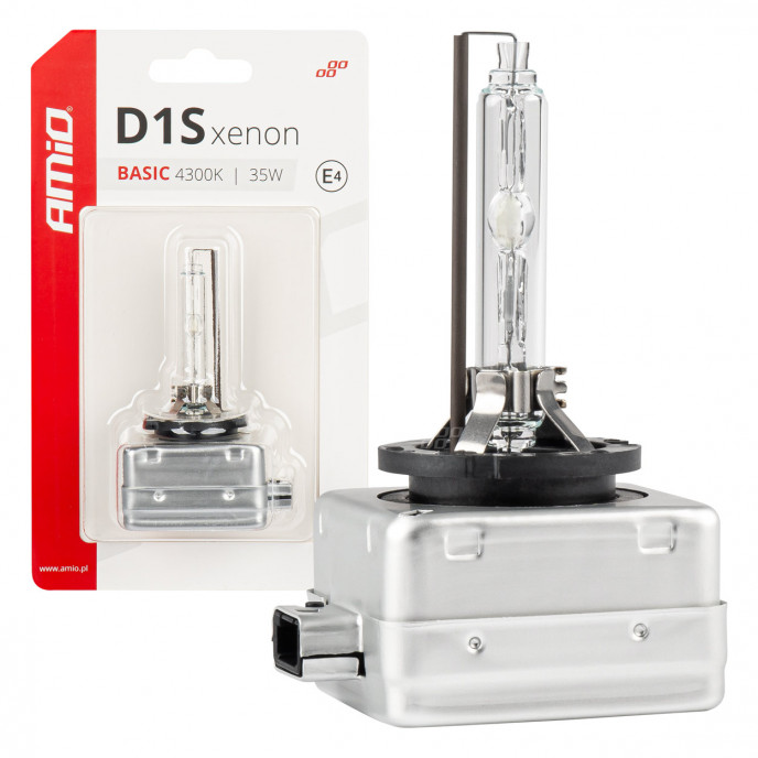 Xenon lamp type D1S 35W 4300K AMiO BASIC blister AMIO-03863
