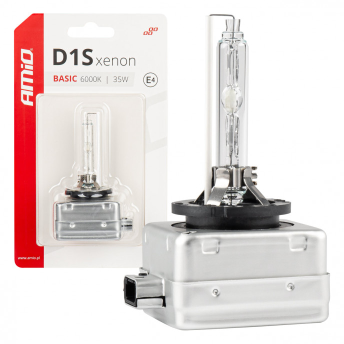 Xenon lamp type D1S 35W 6000K AMiO BASIC blister AMIO-03864