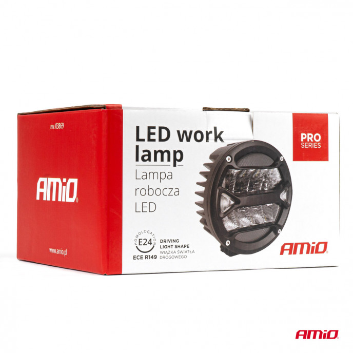 LED werklamp PRO-serie, 3600 lumen, 6000K wit, afm. 146x146x82mm 