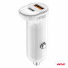 Autolader USB-A+ USB-C 20W 12/24V AMiO-03875