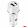 Autolader USB-A + USB-C 20W 12/24V AMiO-03878