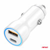 Autolader USB-A + USB-C 20W 12/24V AMiO-03881