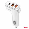Autolader 2x USB-A + USB-C 38W 12/24V AMiO-03886