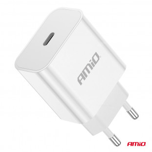 Wandlader USB-C 20W Quick Charge 230V AMIO-03891