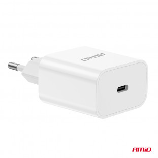 Wandlader USB-C 20W Quick Charge 230V AMIO-03891