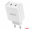 Wandlader 2xUSB-C 40W Quick Charge 230V AMIO-03892