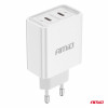 Wandlader 2xUSB-C 40W Quick Charge 230V AMIO-03892