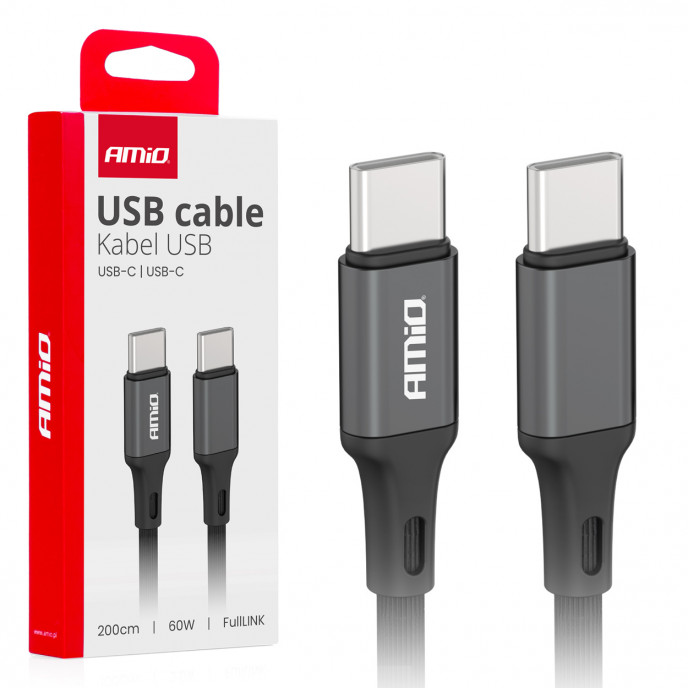 Usb C naar usb C kabel 60W 200cm FullLINK AMIO-03903