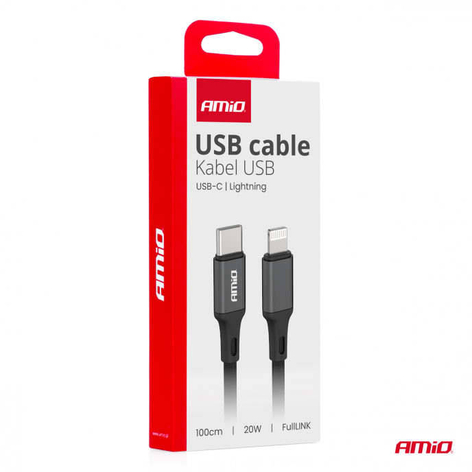 USB-C naar Lightning 20W 100cm FullLINK AMIO-03904